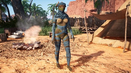 Najja at her camp.