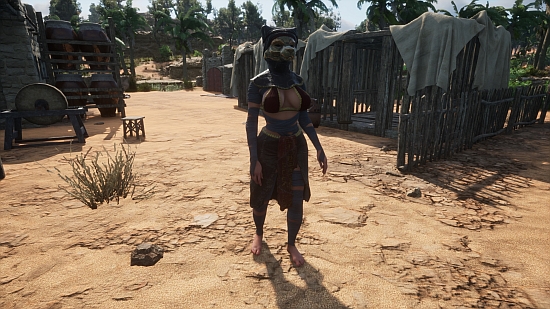 Tuvan at her encampment.